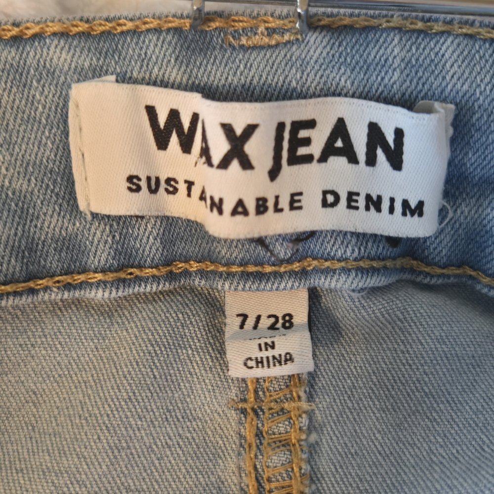 Wax Jean Light Blue Flare Women's Jeans - Picture 3 of 4